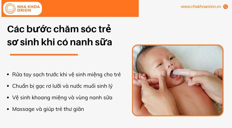 Vệ sinh khoang miệng đ&uacute;ng c&aacute;ch gi&uacute;p hạn chế vi&ecirc;m nhiễm khi trẻ c&oacute; nanh sữa