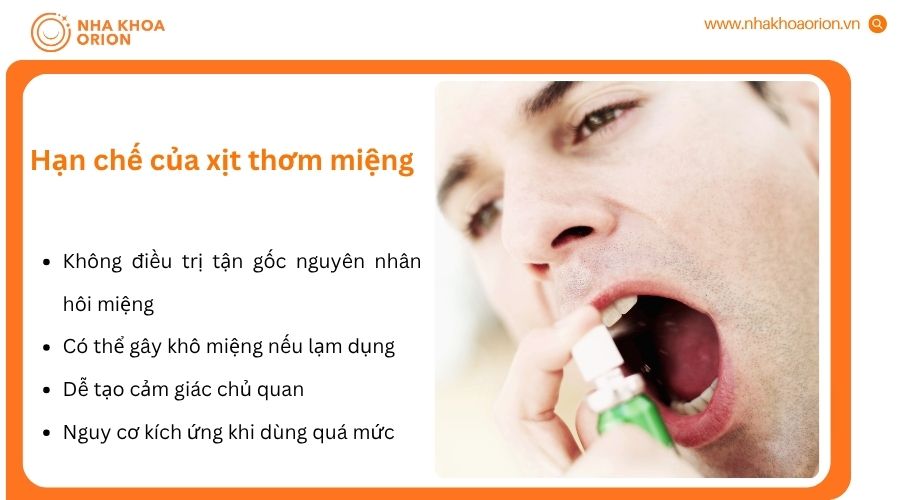 Lạm dụng xịt thơm miệng có thể ảnh hưởng đến sức khỏe răng miệng