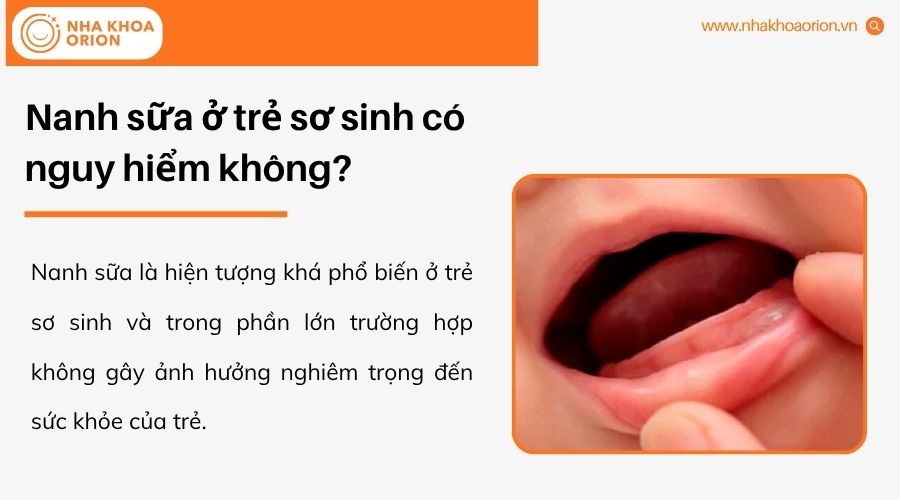 Nanh sữa thường l&agrave;nh t&iacute;nh v&agrave; tự biến mất sau một thời gian