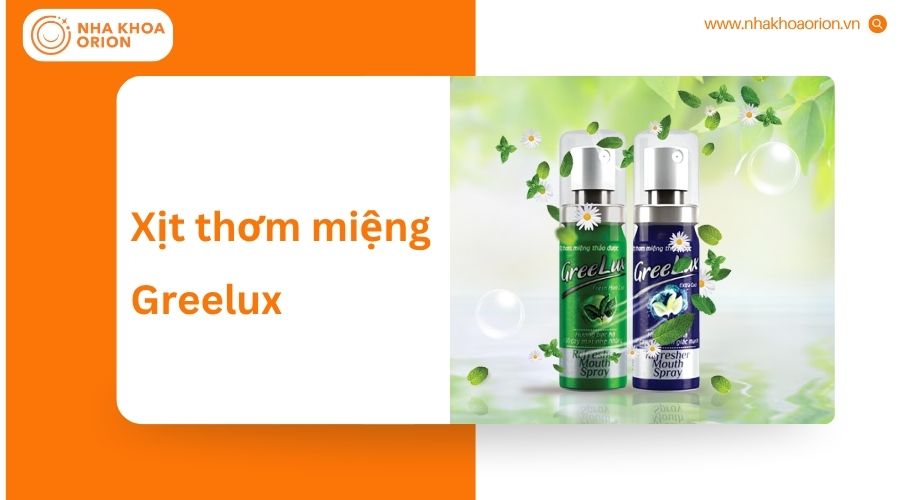 Greelux chứa bạc hà, nha đam, cam thảo, hoa cúc giúp khử mùi hơi thở