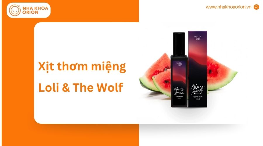 Xịt thơm miệng Loli & The Wolf giúp khử mùi nhanh, mang lại hơi thở thơm mát dễ chịu