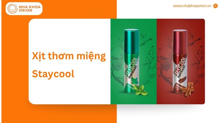 Xịt thơm miệng Staycool giúp khử mùi nhanh, lưu hương lâu và mang lại hơi thở thơm mát