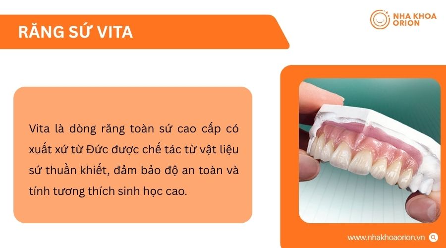Vita là răng toàn sứ Đức, an toàn và phù hợp nhiều tình trạng phục hình