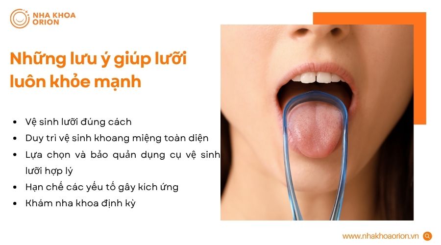 Những th&oacute;i quen đơn giản gi&uacute;p chăm s&oacute;c lưỡi đ&uacute;ng c&aacute;ch v&agrave; duy tr&igrave; sức khỏe khoang miệng&nbsp;