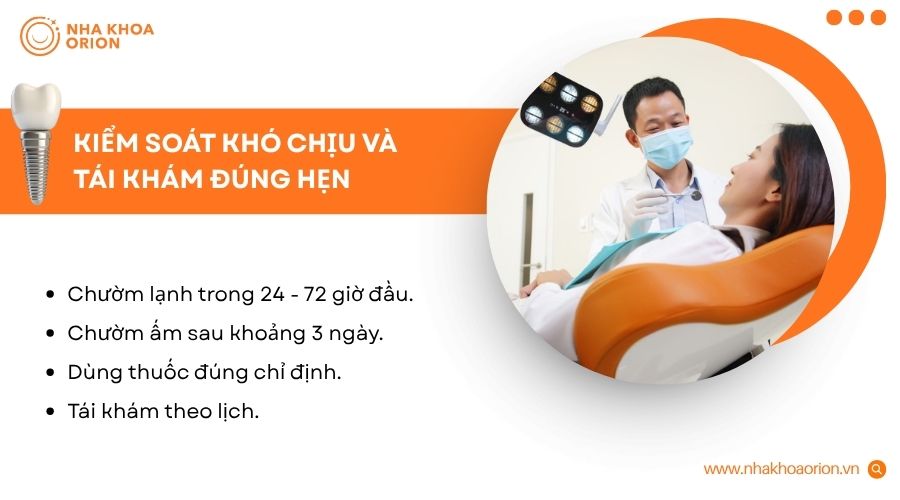 Theo d&otilde;i đ&uacute;ng hẹn gi&uacute;p b&aacute;c sĩ kiểm tra l&agrave;nh thương v&agrave; xử l&yacute; bất thường