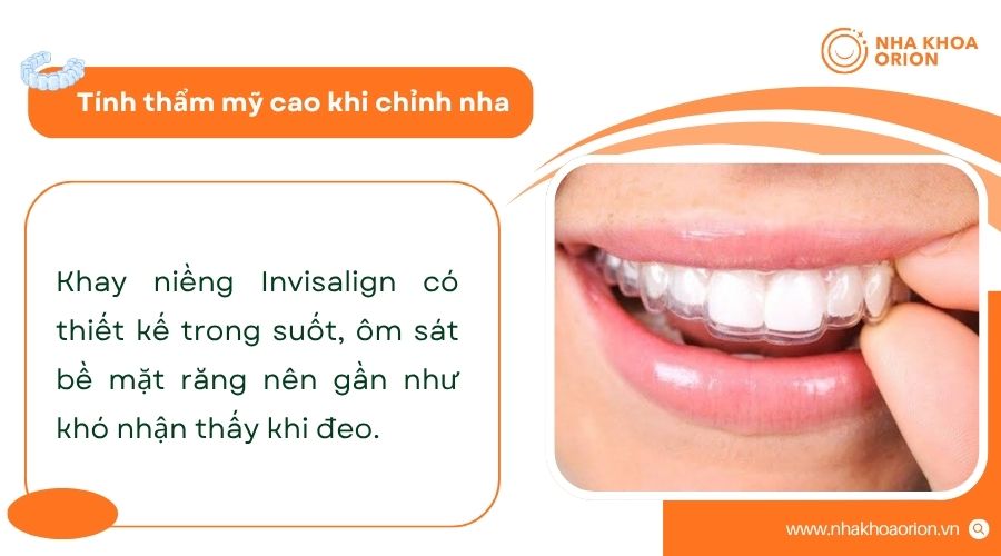Khay niềng trong suốt giúp người dùng tự tin trong giao tiếp hằng ngày
