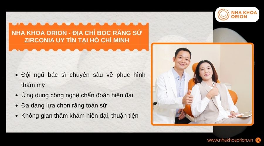 Nha khoa Orion cung cấp dịch vụ bọc răng sứ với quy tr&igrave;nh đạt chuẩn