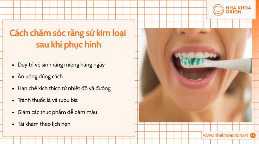 Chăm sóc đúng cách giúp mão sứ duy trì độ bền, thẩm mỹ và chức năng ăn nhai