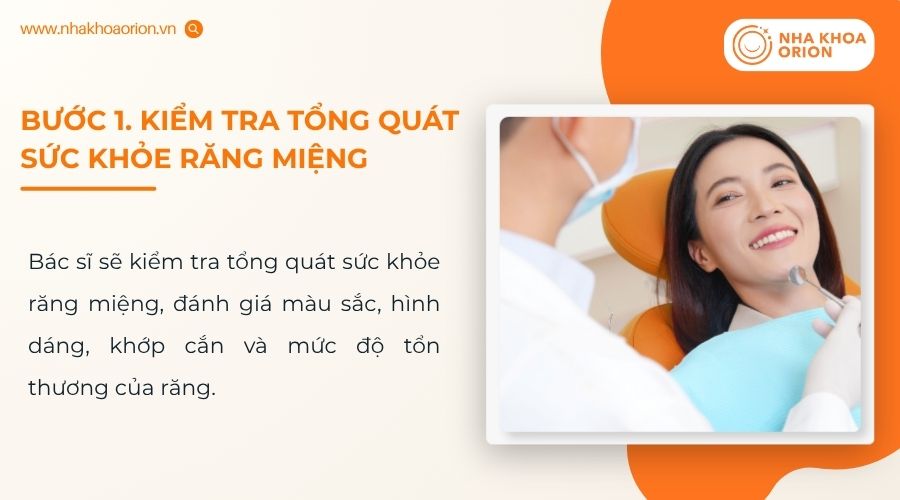 Bác sĩ sẽ kiểm tra sức khỏe răng miệng trước khi điều trị