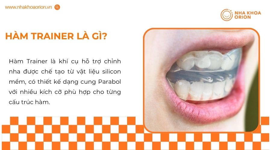 Hàm Trainer có thể hỗ trợ định hướng răng mọc đúng vị trí, duy trì khớp cắn ổn định