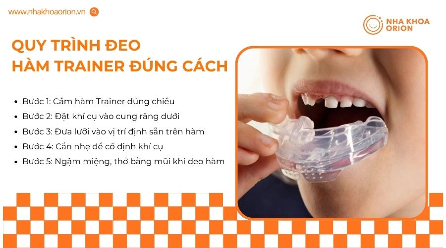 Đeo hàm Trainer đúng cách giúp khí cụ hoạt động hiệu quả và hỗ trợ chỉnh nha tốt hơn