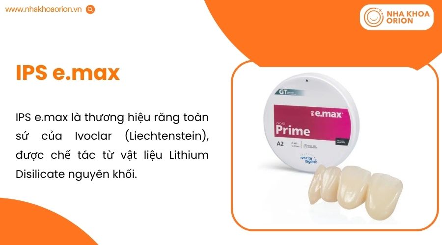IPS e.max nổi bật với hiệu ứng trong mờ gần giống men răng thật