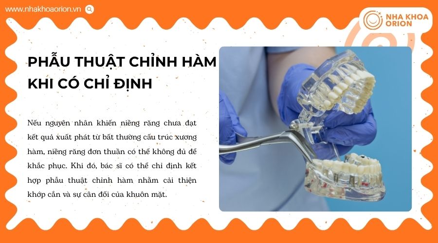 Phẫu thuật chỉnh hàm được áp dụng trong một số trường hợp đặc biệt