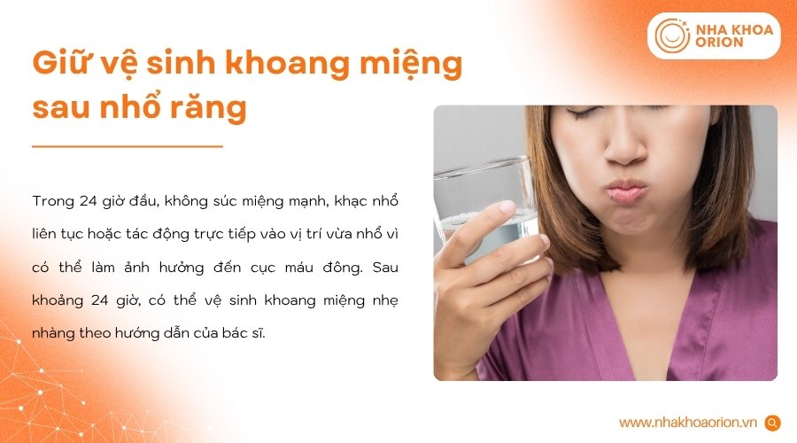 Vệ sinh khoang miệng đ&uacute;ng c&aacute;ch gi&uacute;p hạn chế vi khuẩn v&agrave; bảo vệ cục m&aacute;u đ&ocirc;ng tại ổ răng