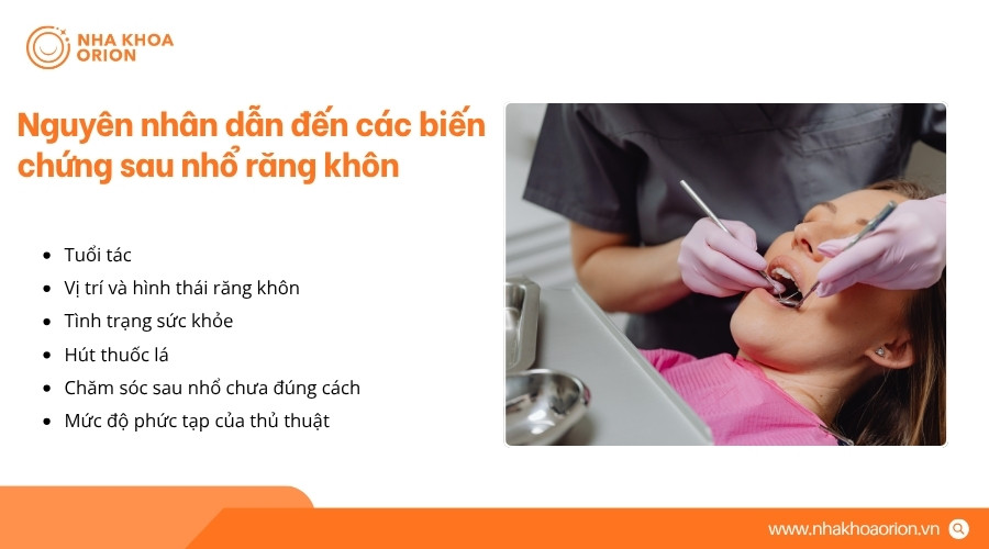 Mức độ kh&oacute; v&agrave; nguy cơ biến chứng c&oacute; thể kh&aacute;c nhau t&ugrave;y từng trường hợp nhổ răng kh&ocirc;n