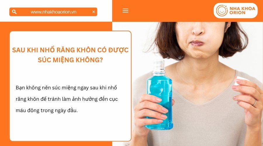 S&uacute;c miệng cần thực hiện đ&uacute;ng thời điểm v&agrave; đ&uacute;ng c&aacute;ch để tr&aacute;nh ảnh hưởng đến ổ nhổ