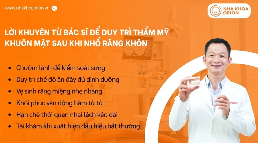 Cần chăm s&oacute;c đ&uacute;ng c&aacute;ch để v&ugrave;ng h&agrave;m - m&aacute; hồi phục ổn định sau khi nhổ răng kh&ocirc;n