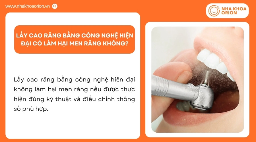 Men răng không bị tổn hại khi lấy cao răng đúng kỹ thuật