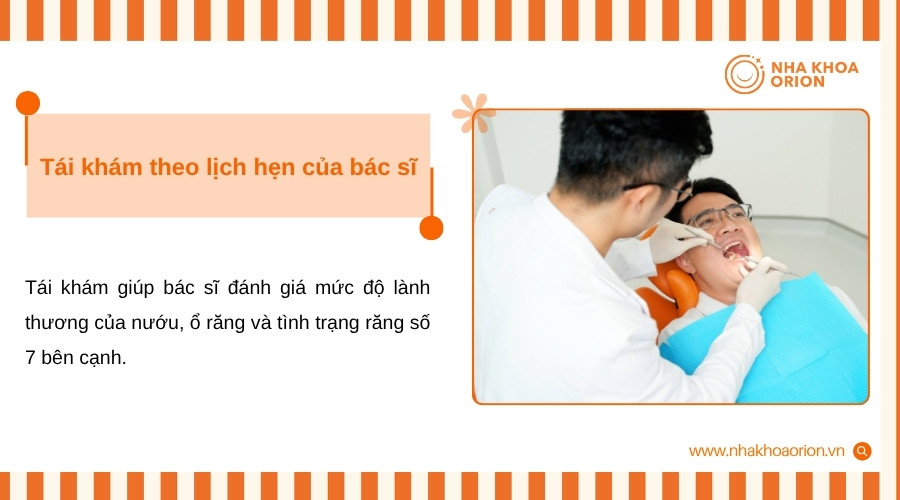 T&aacute;i kh&aacute;m gi&uacute;p b&aacute;c sĩ theo d&otilde;i l&agrave;nh thương v&agrave; ph&aacute;t hiện sớm bất thường tại v&ugrave;ng nhổ