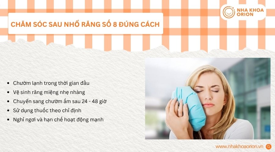 Chăm s&oacute;c đ&uacute;ng c&aacute;ch gi&uacute;p giảm sưng đau v&agrave; hỗ trợ l&agrave;nh thương sau nhổ răng