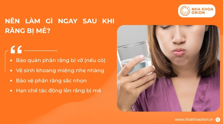 Xử lý đúng cách giúp hạn chế tổn thương và bảo vệ răng bị mẻ