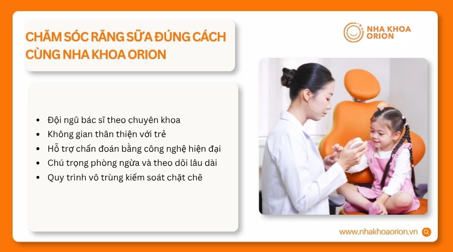 Nha Khoa Orion đồng h&agrave;nh c&ugrave;ng trẻ trong qu&aacute; tr&igrave;nh chăm s&oacute;c v&agrave; ph&aacute;t triển răng miệng