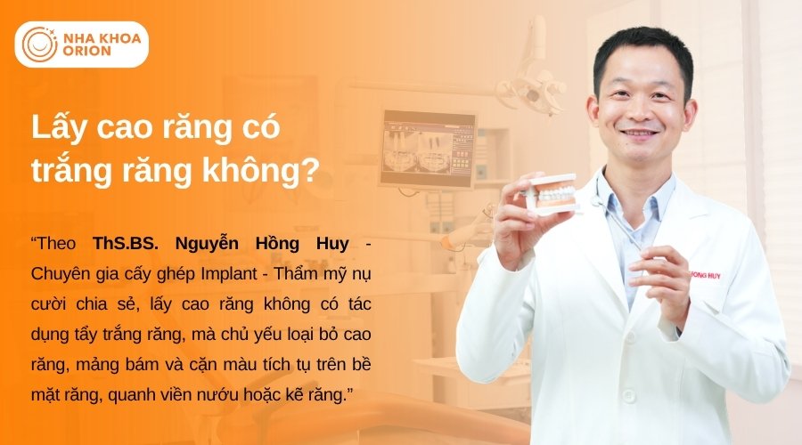 Lấy cao răng gi&uacute;p răng sạch hơn nhưng kh&ocirc;ng l&agrave;m thay đổi m&agrave;u sắc tự nhi&ecirc;n của răng