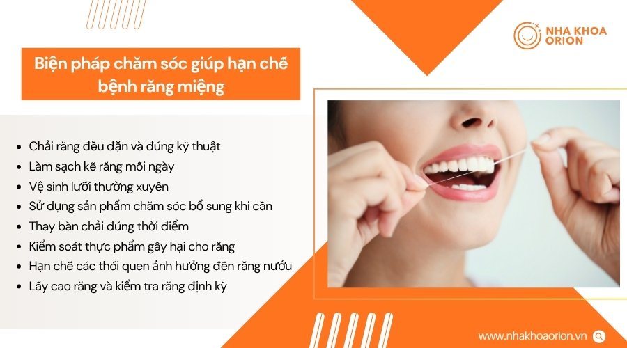 Chăm sóc răng miệng đúng cách giúp kiểm soát mảng bám và giảm nguy cơ mắc bệnh