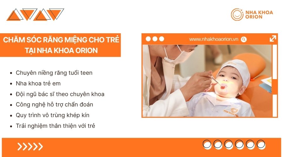 Nha khoa Orion đồng h&agrave;nh c&ugrave;ng trẻ chăm s&oacute;c v&agrave; ph&aacute;t triển nụ cười khỏe đẹp