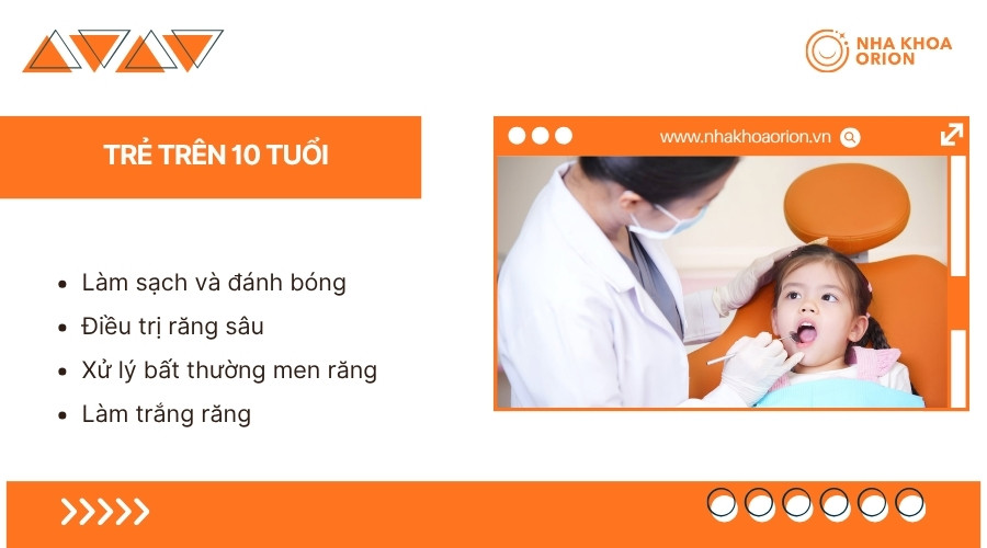 Trẻ từ 6 - 10 tuổi cần được theo d&otilde;i trong giai đoạn thay răng v&agrave; mọc răng vĩnh viễn
