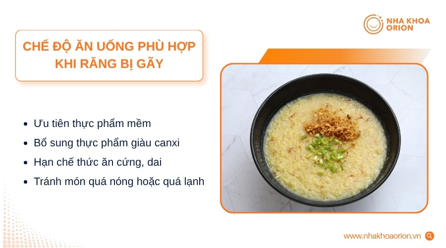 Lựa chọn thực phẩm phù hợp giúp giảm áp lực lên răng và hạn chế cảm giác khó chịu